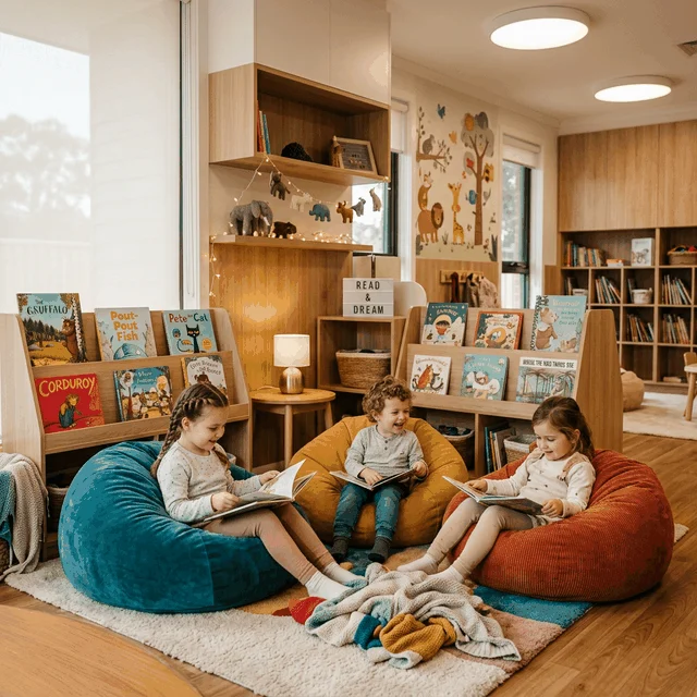 Reading nook in a KIDazzle classroom